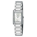 Pulsar Women's Silver-Tone Bracelet and Case w/ Gray Rectangular Dial Watch